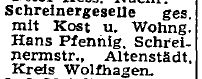 HNA_1948_03_06_Schreinergeselle_gesucht