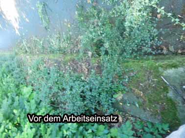 Mauer vor dem Einsatz
